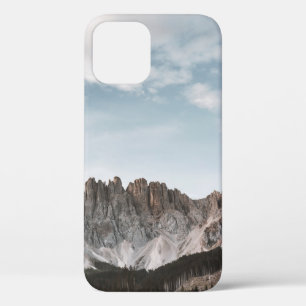 FUNDA PARA iPhone 12 FOTOGRAFÍA DE PAISAJE DE MONTAÑA GRIS Y MARRÓN