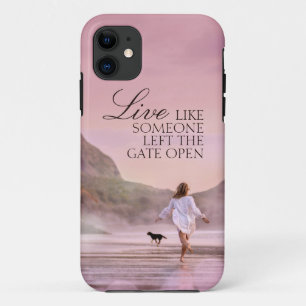 Funda Para iPhone 11 Fotografía de playa personalizada de citas de vida