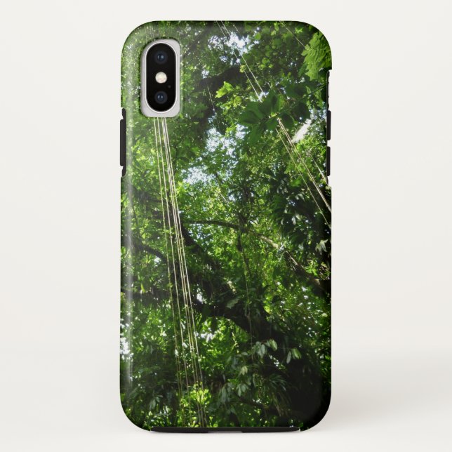 Funda De Case-Mate Para iPhone Fotografía de selva tropical de jungle Ropes (Reverso)