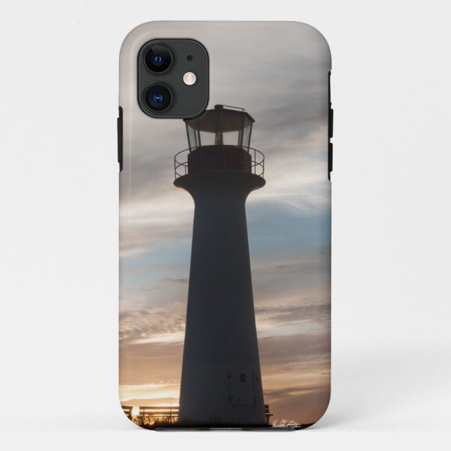 Funda De Case-Mate Para iPhone fotografía de un faro (Reverso)