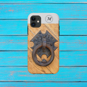 Funda Para iPhone 11 Fotografía de un timbre de puerta de época con mon