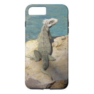 Funda Para iPhone 8 Plus/7 Plus Fotografía de vida salvaje tropical de Iguana en S