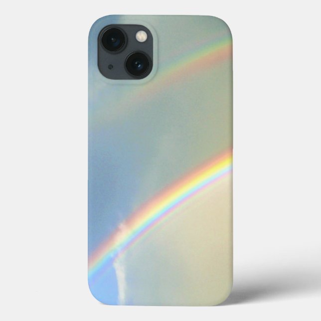 Funda De Case-Mate Para iPhone Fotografía doble arcoiris (Reverso)