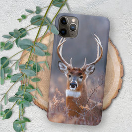 Funda Para iPhone 11 Pro Max Fotografía elegante de ciervo de cola blanca en te