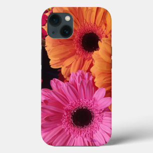 Funda Para iPhone 13 Fotografía floral moderna rosa y Naranja Gerber