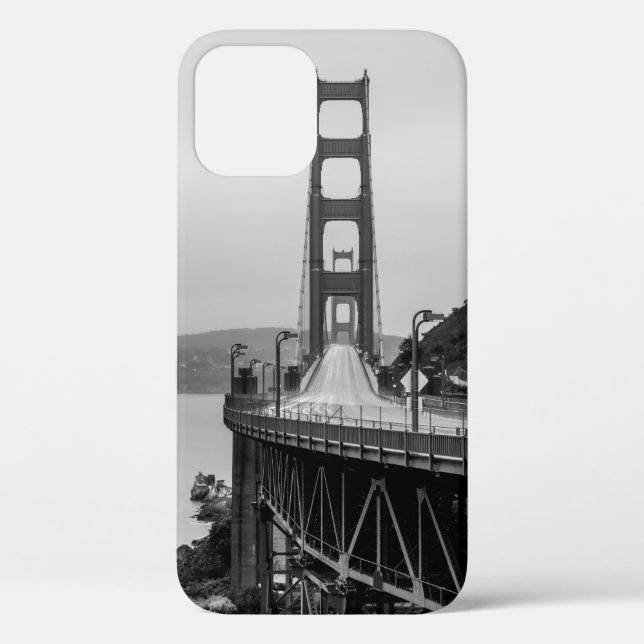 FUNDA DE Case-Mate PARA iPhone FOTOGRAFÍA GRASCALE DEL PUENTE DE CABLES (Reverso )