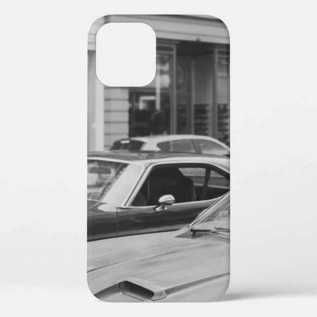 FUNDA DE Case-Mate PARA iPhone FOTOGRAFÍA GRISÁFICA DE LOS AUTOS EN LA CARRETERA  (Reverso )