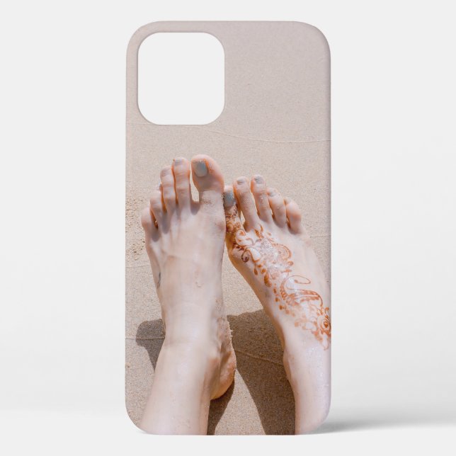 Funda De Case-Mate Para iPhone Fotografía selectiva de los pies con tatuaje (Reverso )