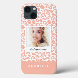 Funda Para iPhone 13 Fotografía vintage de impresión moderna de leopard
