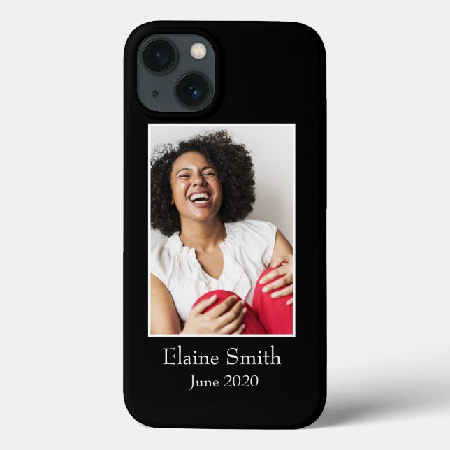 Funda De Case-Mate Para iPhone Fotograma, foto Personalizado - Personalizado (Reverso)