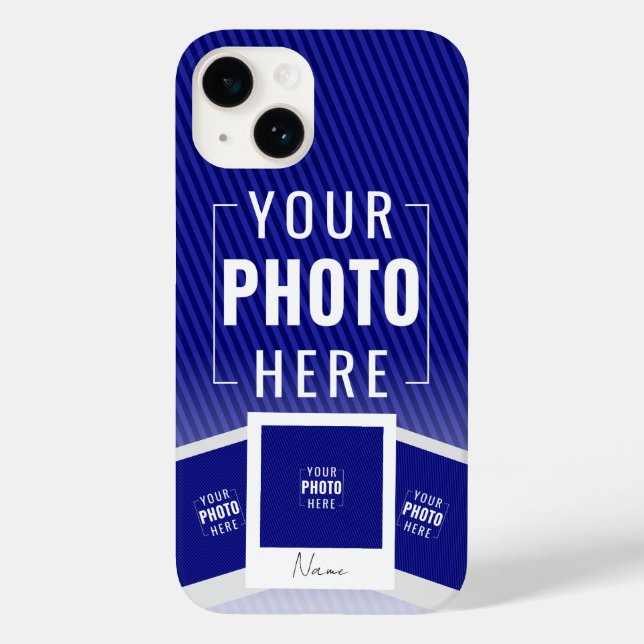 Funda De Case-Mate Para iPhone Fotomulti Polaroid moderna (Reverso )