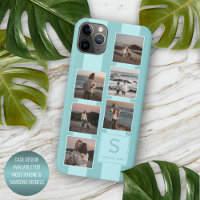 Fotos personalizadas en turquesa azul