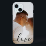 Funda Para iPhone 15 Fotos personalizadas y amor por texto<br><div class="desc">Haz un estuche de teléfono celular para mantener una foto personalizada de Ricaso - agrega tus propias fotos y texto - regalos para mantener fotos</div>
