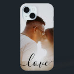 Funda Para iPhone 15 Fotos personalizadas y amor por texto<br><div class="desc">Haz un estuche de teléfono celular para mantener una foto personalizada de Ricaso - agrega tus propias fotos y texto - regalos para mantener fotos</div>