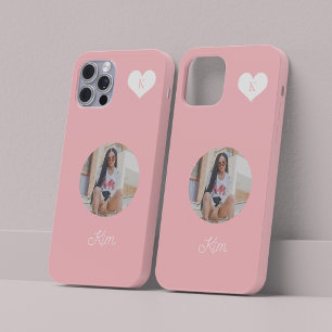 Funda Para iPhone 14 De Case-Mate Fotos y nombres rosados personalizados