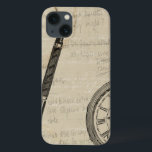 Funda Para iPhone 13 Fountain Pens and Watchface con notas<br><div class="desc">¡Parece que alguien estaba tomando muchas notas! Esta pintura contemporánea de estilográficas y un mirador ilustran la pérdida de tiempo de las diversas actividades mundanas, pero importantes, de nuestras vidas. ¡Recibe tu copia hoy!</div>