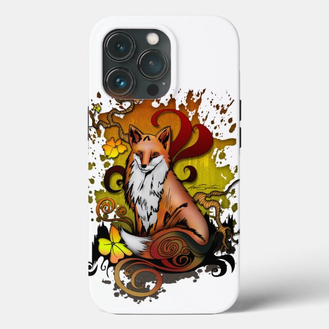 Funda De Case-Mate Para iPhone Fox al aire libre (Reverso )