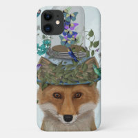 Fox con mariposa Bell Jar