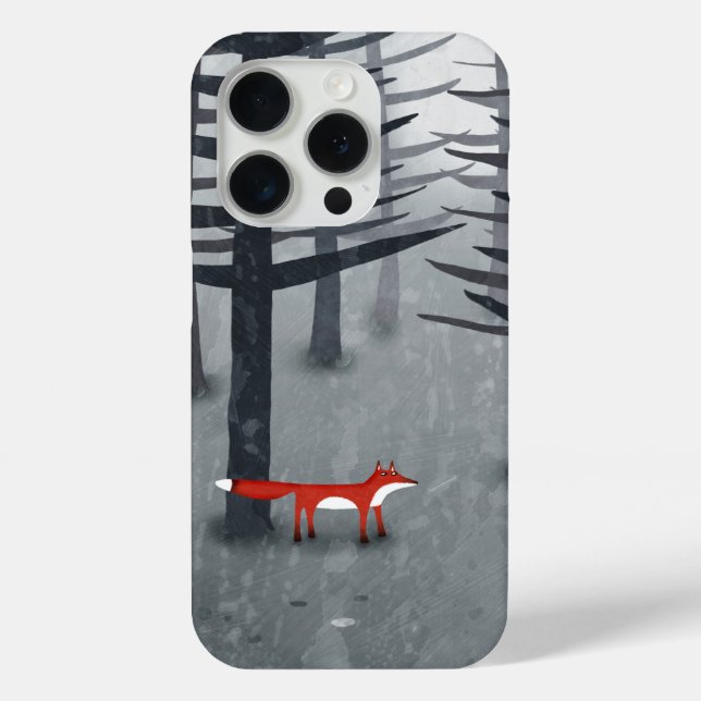 Funda De Case-Mate Para iPhone Fox en el bosque (Reverso )