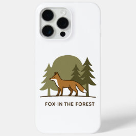 Funda Para iPhone 15 Pro Max Fox en el bosque