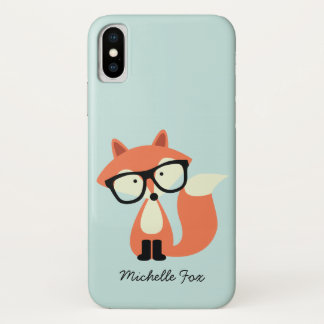 Funda Para iPhone X Fox rojo del inconformista lindo