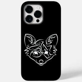 Funda Para iPhone 14 Pro Max De Case-Mate Fox tribal negra y blanca
