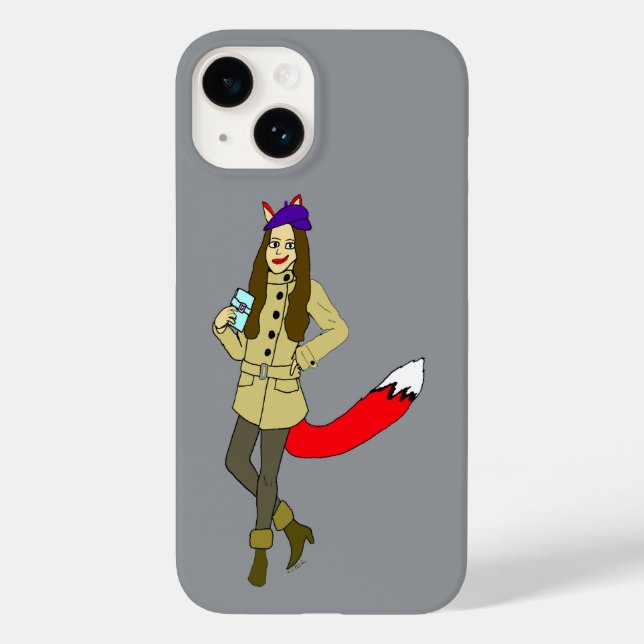 Funda De Case-Mate Para iPhone Foxgirl (Reverso )
