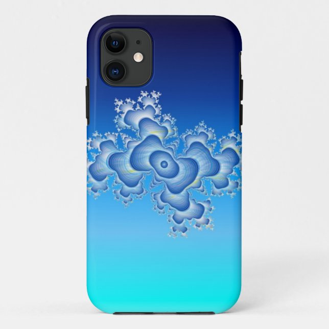 Funda De Case-Mate Para iPhone Fractal Acuático (Reverso)