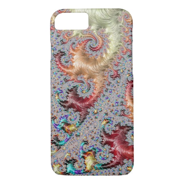 Funda De Case-Mate Para iPhone Fractal Confetti Blast (Reverso)