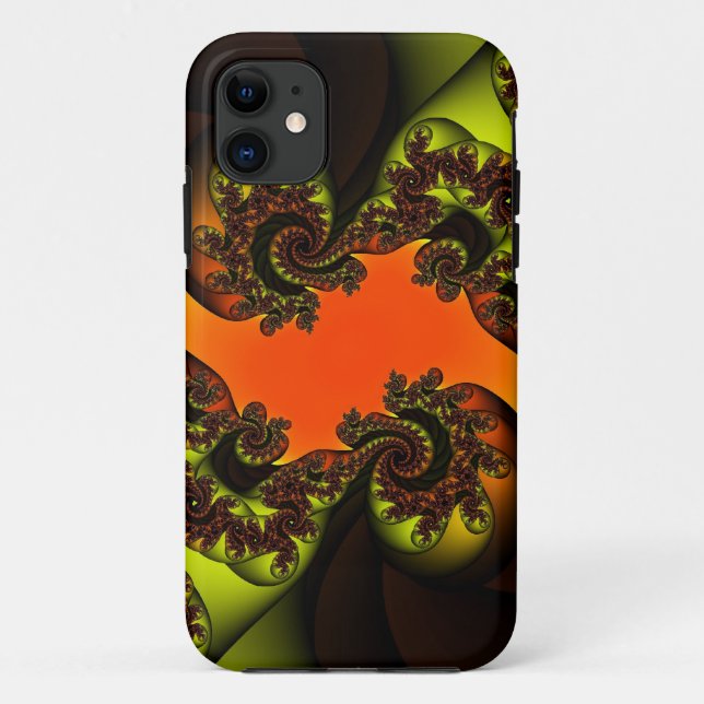 Funda De Case-Mate Para iPhone Fractal de amanecer (Reverso)