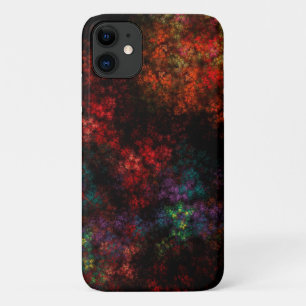 Funda Para iPhone 11 Fractal de jardín negro