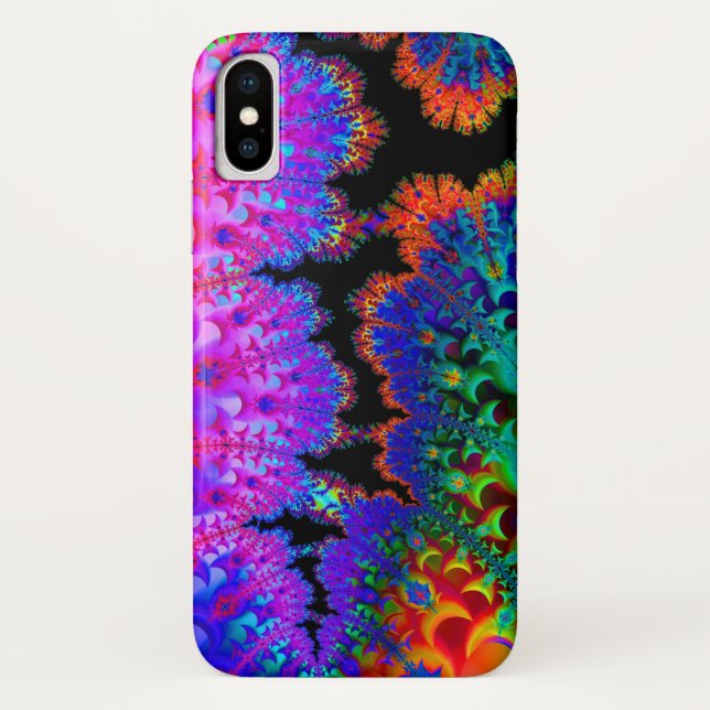 Funda De Case-Mate Para iPhone Fractal del teñido anudado (Reverso)