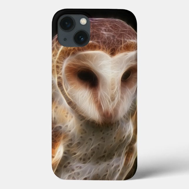 Funda De Case-Mate Para iPhone Fractal enmascarado del búho (Reverso)