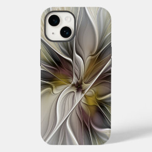 Funda Para iPhone 14 De Case-Mate Fractal floral, flor de fantasía con colores de la
