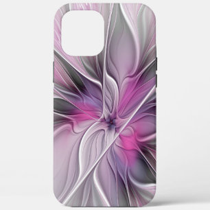 title_seo2 Fractal floral moderno abstracto flor rosa gris