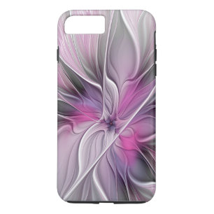 title_seo2 Fractal Floral Moderno Abstracto Flor Rosa Gris