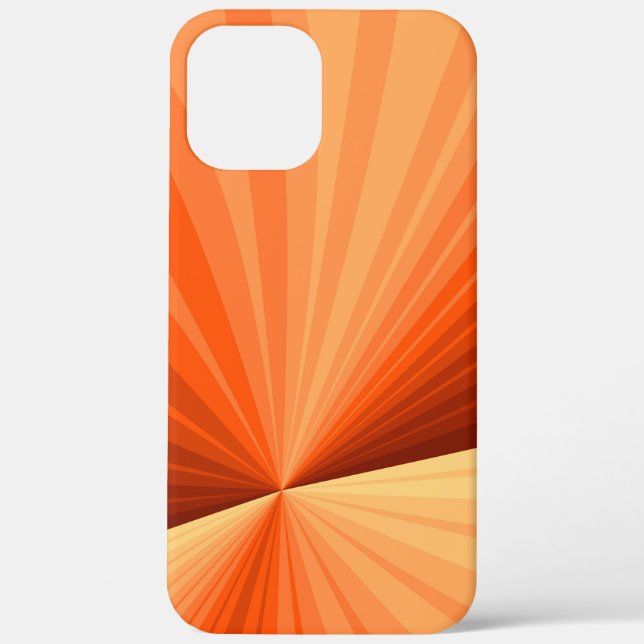 Funda De Case-Mate Para iPhone Fractal gráfico de vainilla roja, Naranja abstract (Reverso )