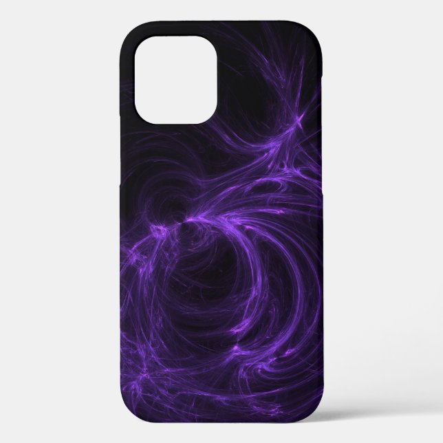 Funda De Case-Mate Para iPhone Fractal púrpura (Reverso )
