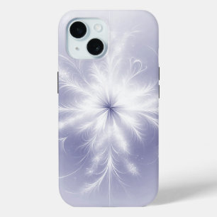 Funda Para iPhone 15 Fractal Snowflake En Púrpura