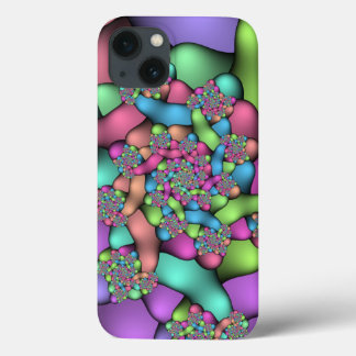 Funda Para iPhone 13 Fractales coloridos