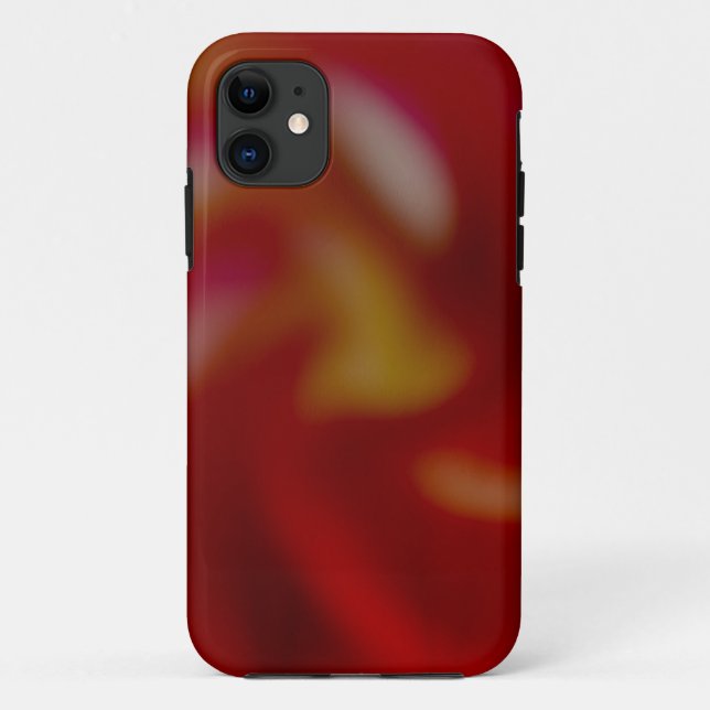 Funda De Case-Mate Para iPhone Fragmento abstracto rojo (Reverso)