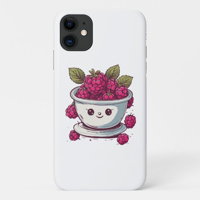 FUNDA DE Case-Mate PARA iPhone FRAMBUESA ADORABLE (Reverso)