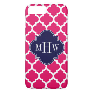 Funda Para iPhone 8 Plus/7 Plus Frambuesa con la marina marroquí #5 3 monograma in