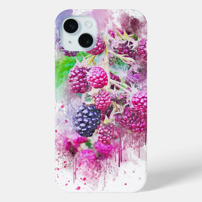 Funda De Case-Mate Para iPhone Frambuesas (Reverso )