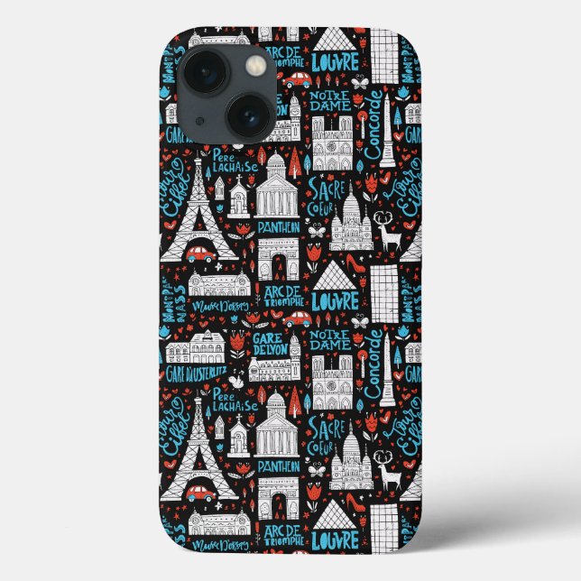 Funda De Case-Mate Para iPhone France | Symbols Pattern (Reverso)