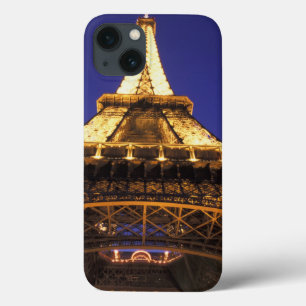 Funda Para iPhone 13 FRANCIA, Torre Eiffel de París, vista nocturna