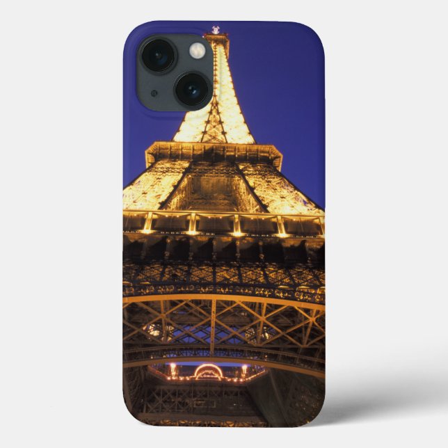Funda De Case-Mate Para iPhone FRANCIA, Torre Eiffel de París, vista nocturna (Reverso)