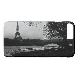 Funda Para iPhone 8 Plus/7 Plus Francia vintage París torre Eiffel atardecer