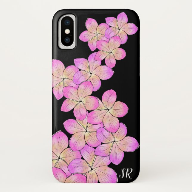 Funda De Case-Mate Para iPhone Frangipani personalizado (Reverso)