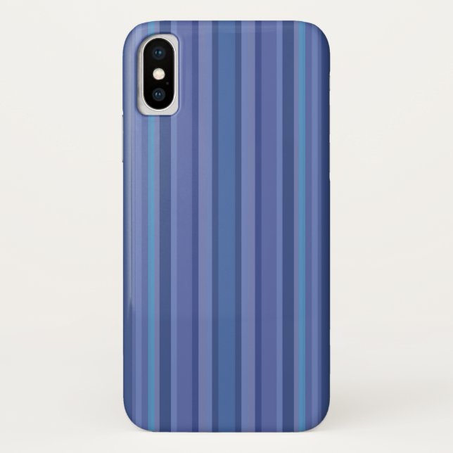 Funda De Case-Mate Para iPhone Frania Azul Púrpura Moderna (Reverso)
